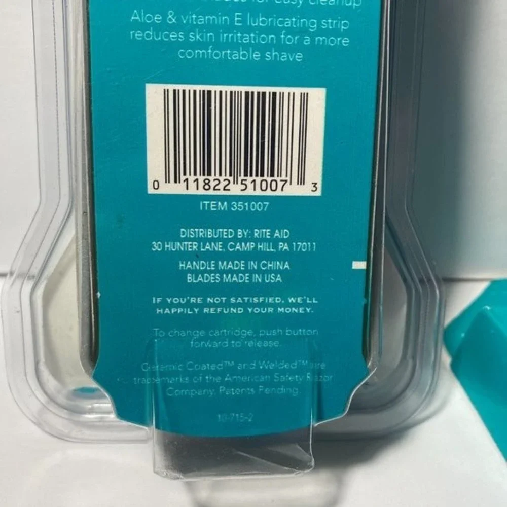 Rite Aid Renewal 3 Blade Razor for Men w/8 Refills